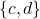 \{c,d\}