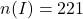 n(I) = 221