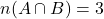 \[n(A \cap B) = 3\]