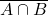 \overline{A \cap B}