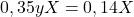 \[0,35yX = 0,14X\]