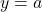 y = a