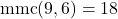 \text{mmc}(9, 6) = 18