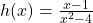 h(x) = \frac{x-1}{x^2-4}