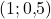 (1; 0{,}5)