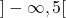 ]-\infty, 5[