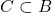 C \subset B