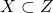 X \subset Z