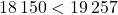 18\,150 < 19\,257